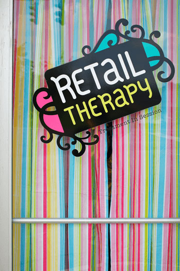 retail therapy sign commercial voiceover Kim Handysides