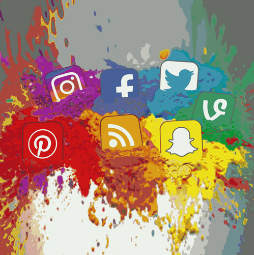 social media platform logos voiceover